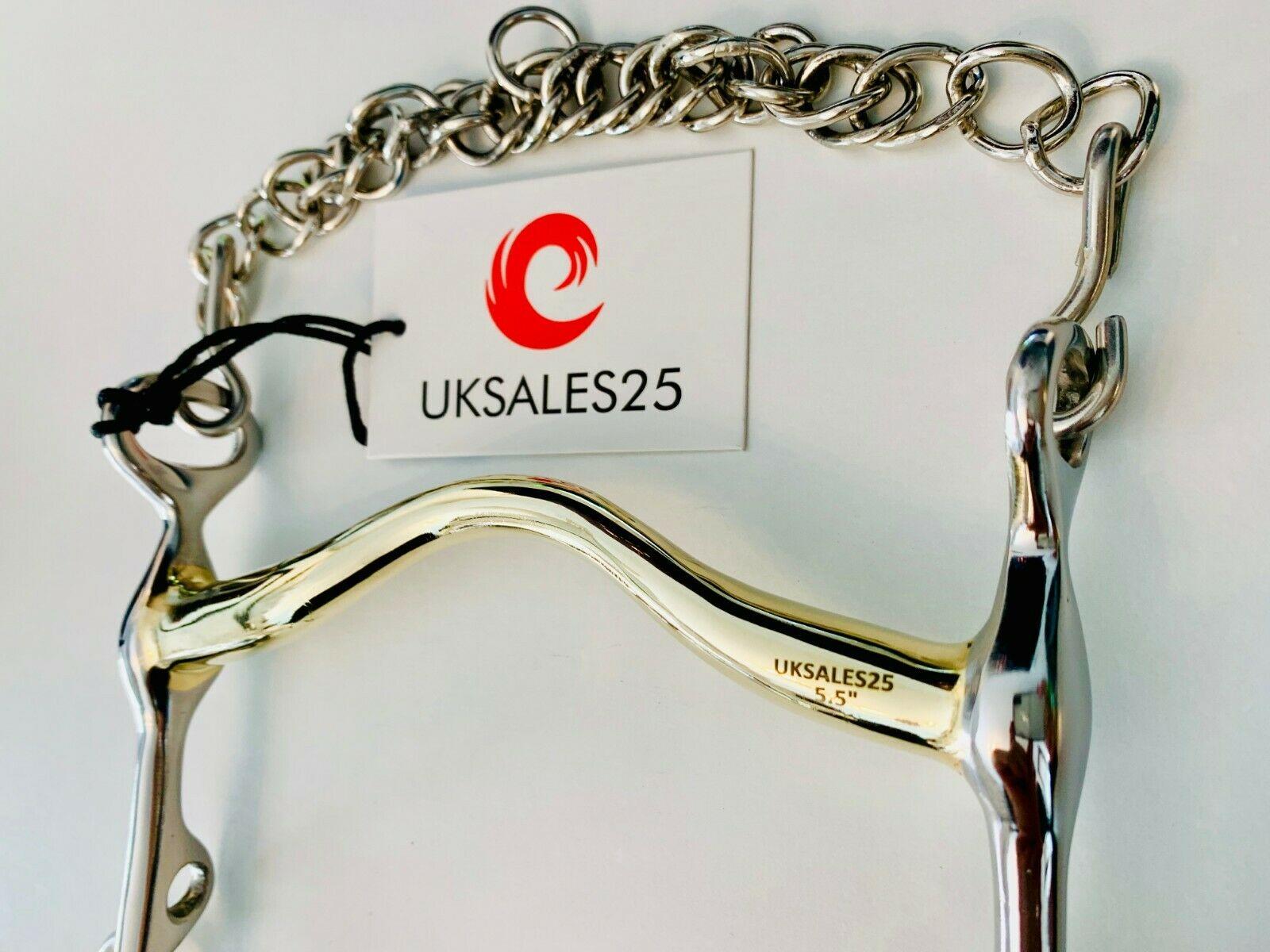 UKSALES25® Horse Bits Weymouth Bradoon Bridle Bits Set GS & SS 