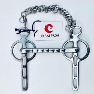 UKSALES25® Universal 3 Ring Gag Verbindend Angled Bit *SAME DAY DISPATCH* 