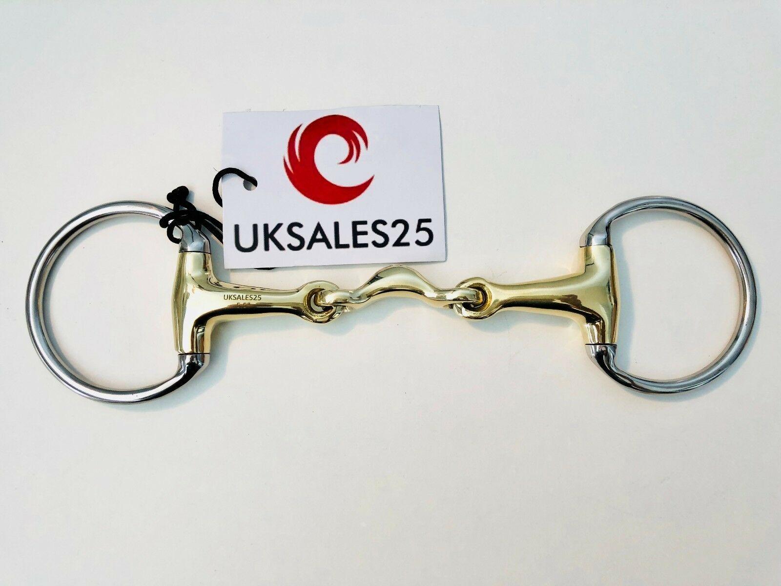 Eggbutt Rubber with Stainless Steel Lozenge UKSALES25® Horse Bits 